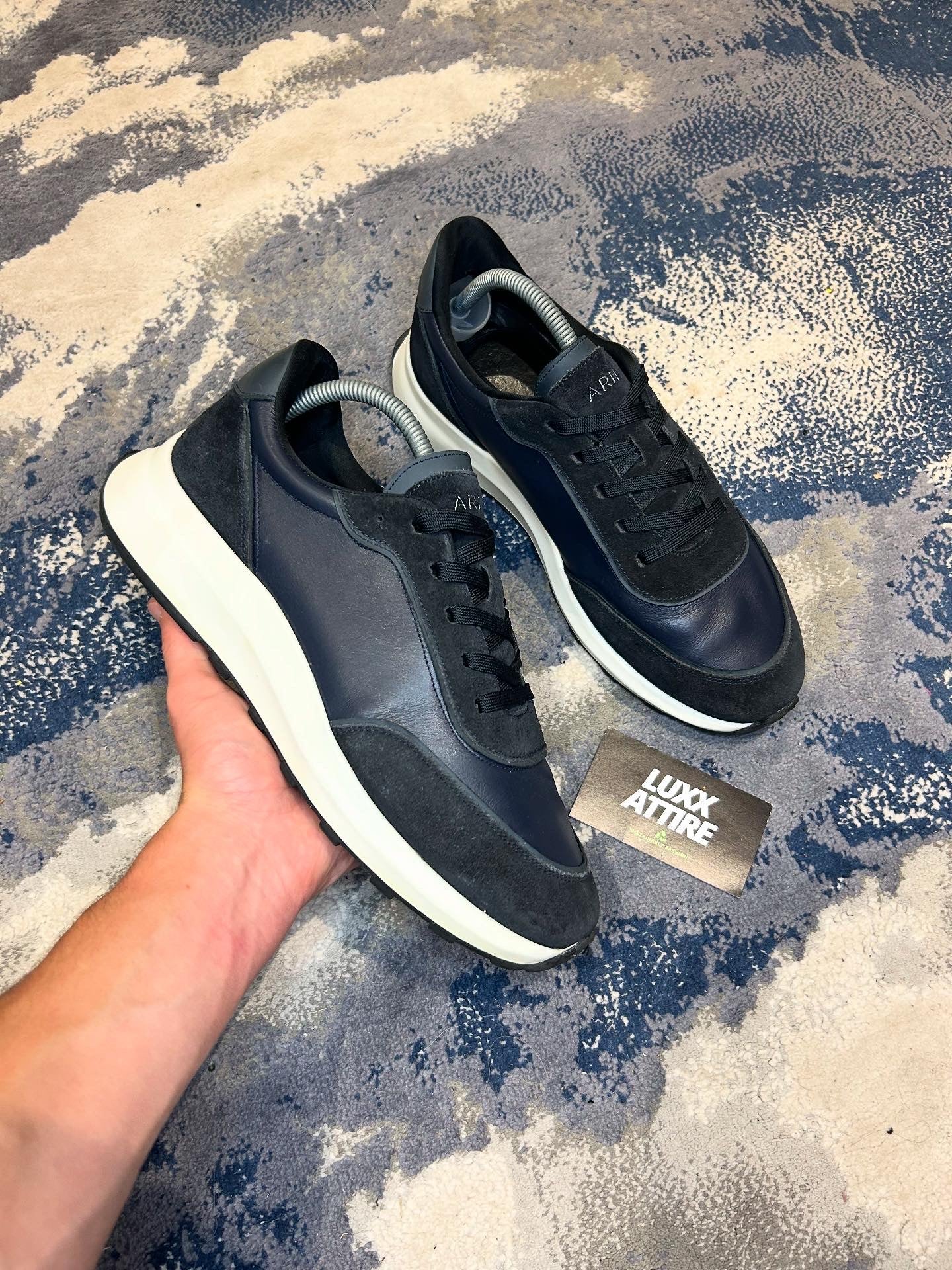 ARNE NAVY SHOES - UK 8